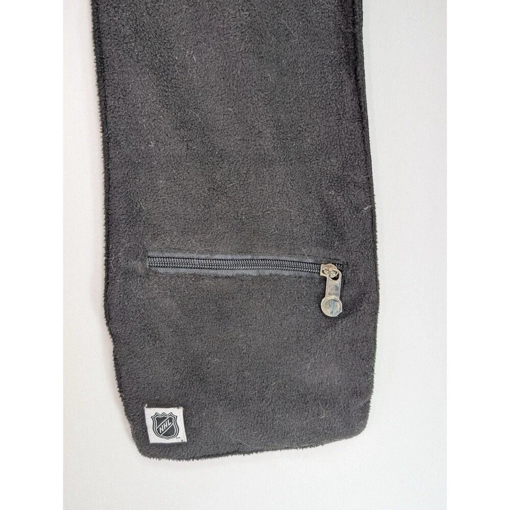 Pro-FANity Pittsburgh Penguins NHL Scarf Black Gold Zipper Pocket